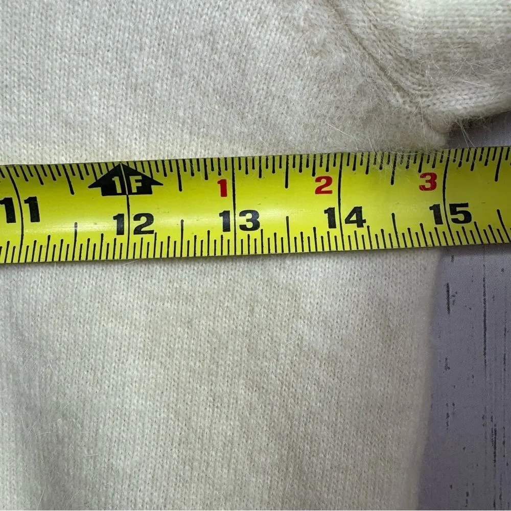 Ralph Lauren Cream Scoop Neck Knit Sweater